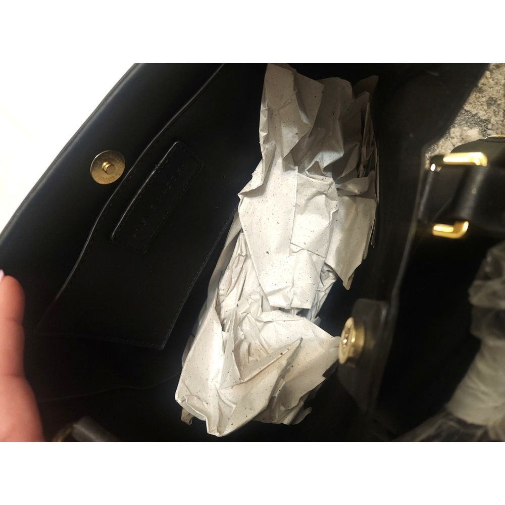 🆕️ NWT! Steve Madden Black Purse with Leopard Scarf & Matching Makeup Bag - Picture 9 of 14